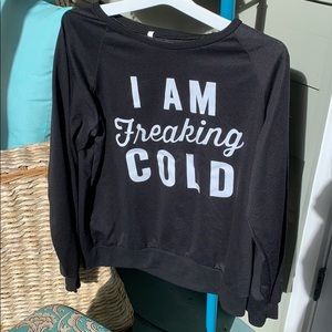 Cute black sweatshirt!